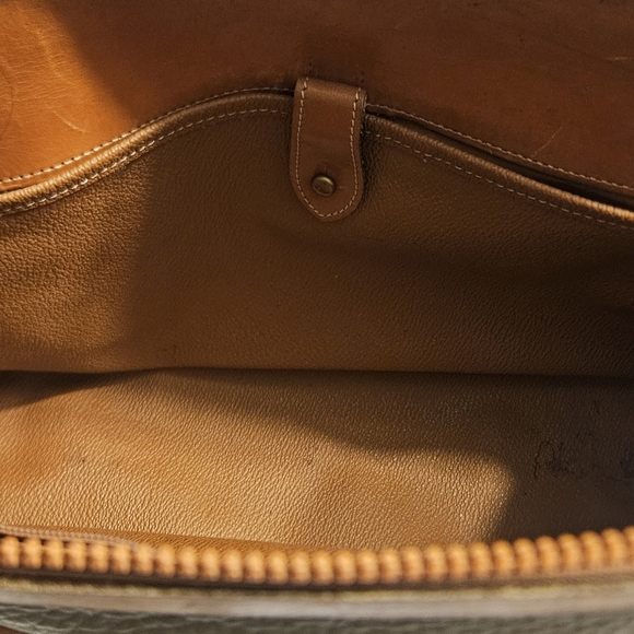 Vintage Dooney&Bourke Pebbled Leather Handbag Purse Crossbody/Double Handles - Picture 5 of 12